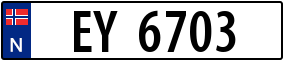 Trailer License Plate